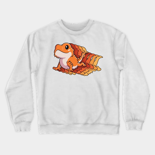 Retro Shirt Gift For Bearded Dragon Owner Lizard Lover Crewneck Sweatshirt by 14thFloorApparel